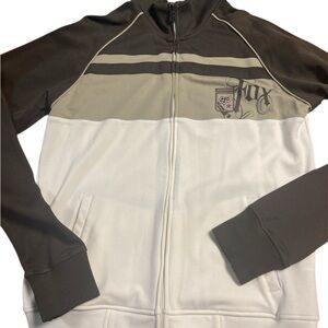 Fox RacingTrack Jacket Men's L Colorblock Skull Design Thumb Slots